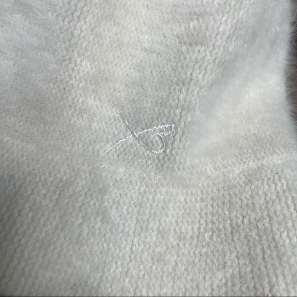 Vintage Betmar New York Angora Blend Off White Fuzzy Bucket Hat Women - Picture 4 of 9